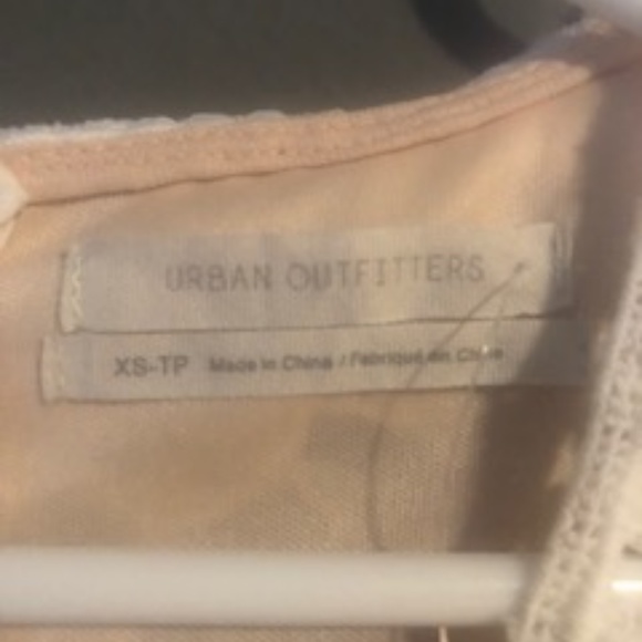 UO White Floral Lace Ladder Mini Dress - Picture 7 of 8